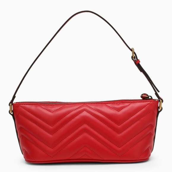 Gucci GG Marmont Leather Mini  Shoulder Bag in red color.  Brand new - Picture 9 of 12